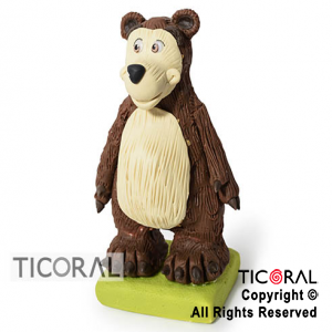 ADORNO OSO AMIGO DE MASHA  A. PORCELANA FRIA x 1